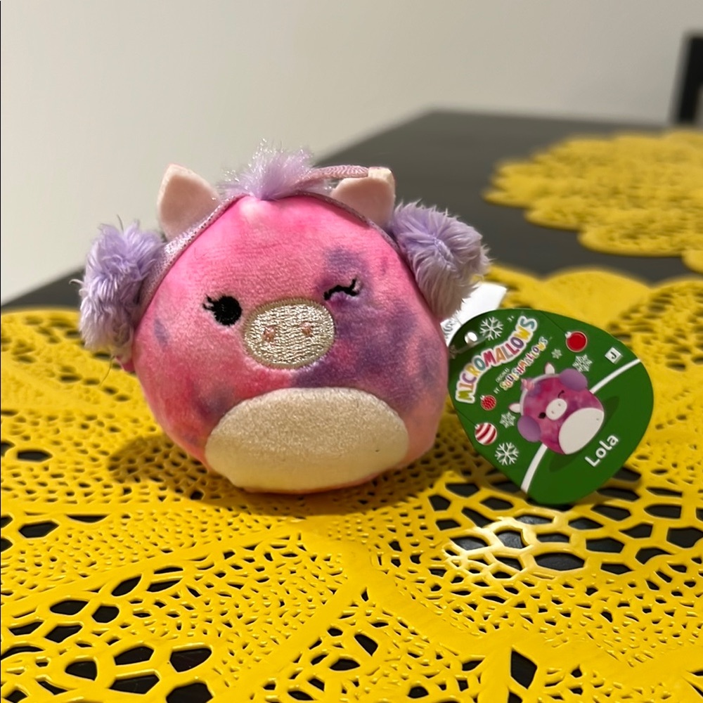 Squishmallows Micromallows Lola Plush with Pink and Purple